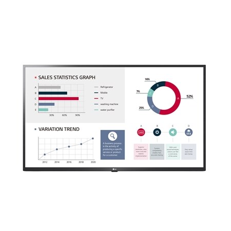 LG COMMERCIAL LFD 86IN 3840X2160 LCD MNTR TAA 3YR, (86UL3G-B)